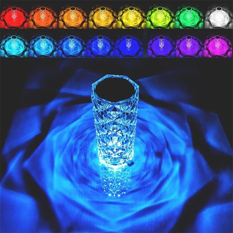 16 Color Daimond Crystal Lamp With Remote