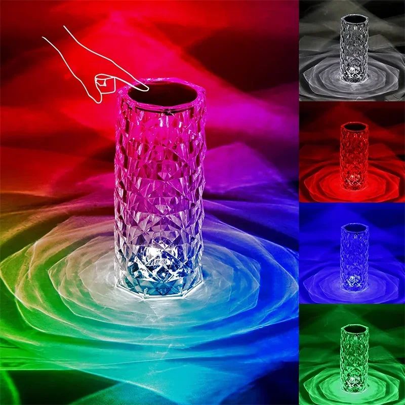 16 Color Daimond Crystal Lamp With Remote