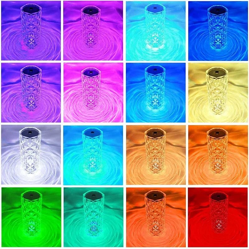16 Color Daimond Crystal Lamp With Remote