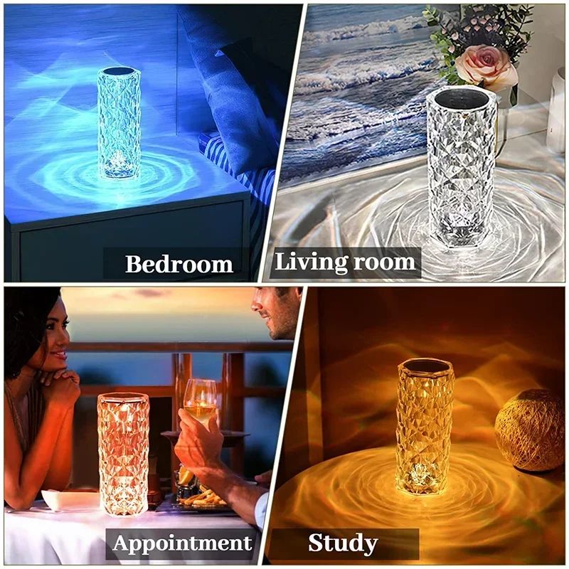 16 Color Daimond Crystal Lamp With Remote