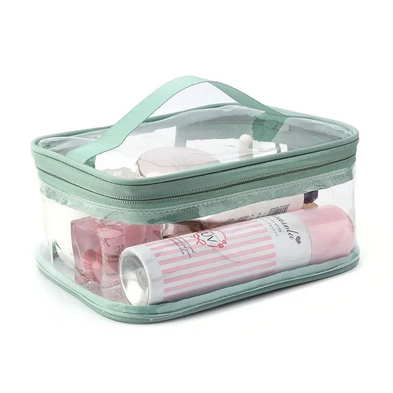 Transparent Large Capacity PVC Makeup Bag Waterproof Travel Toiletry Storage Bag Bathroom Supplies Organizer Cosmetic Bag