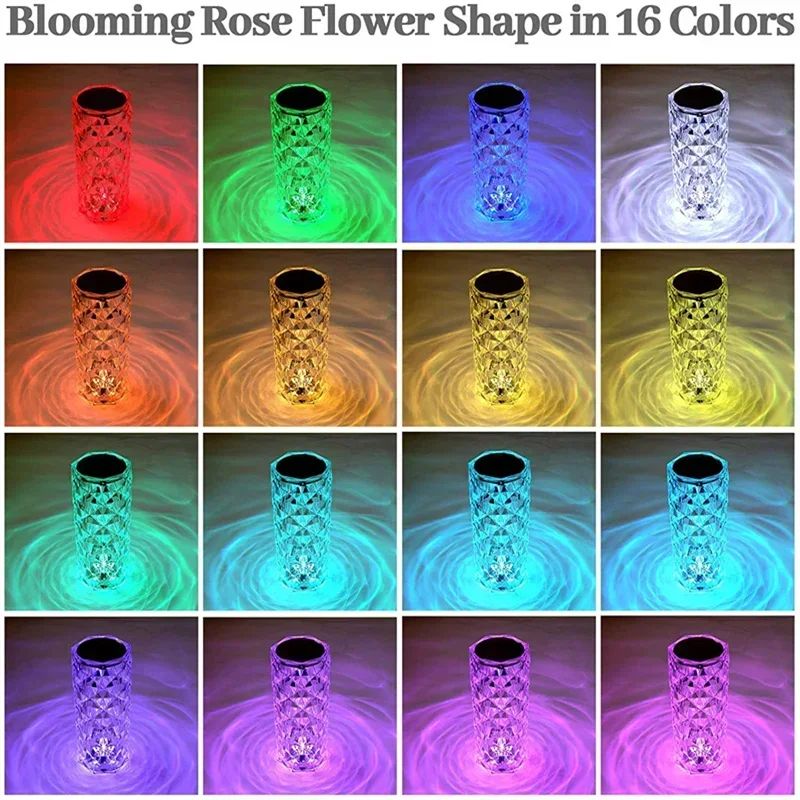 16 Color Daimond Crystal Lamp With Remote